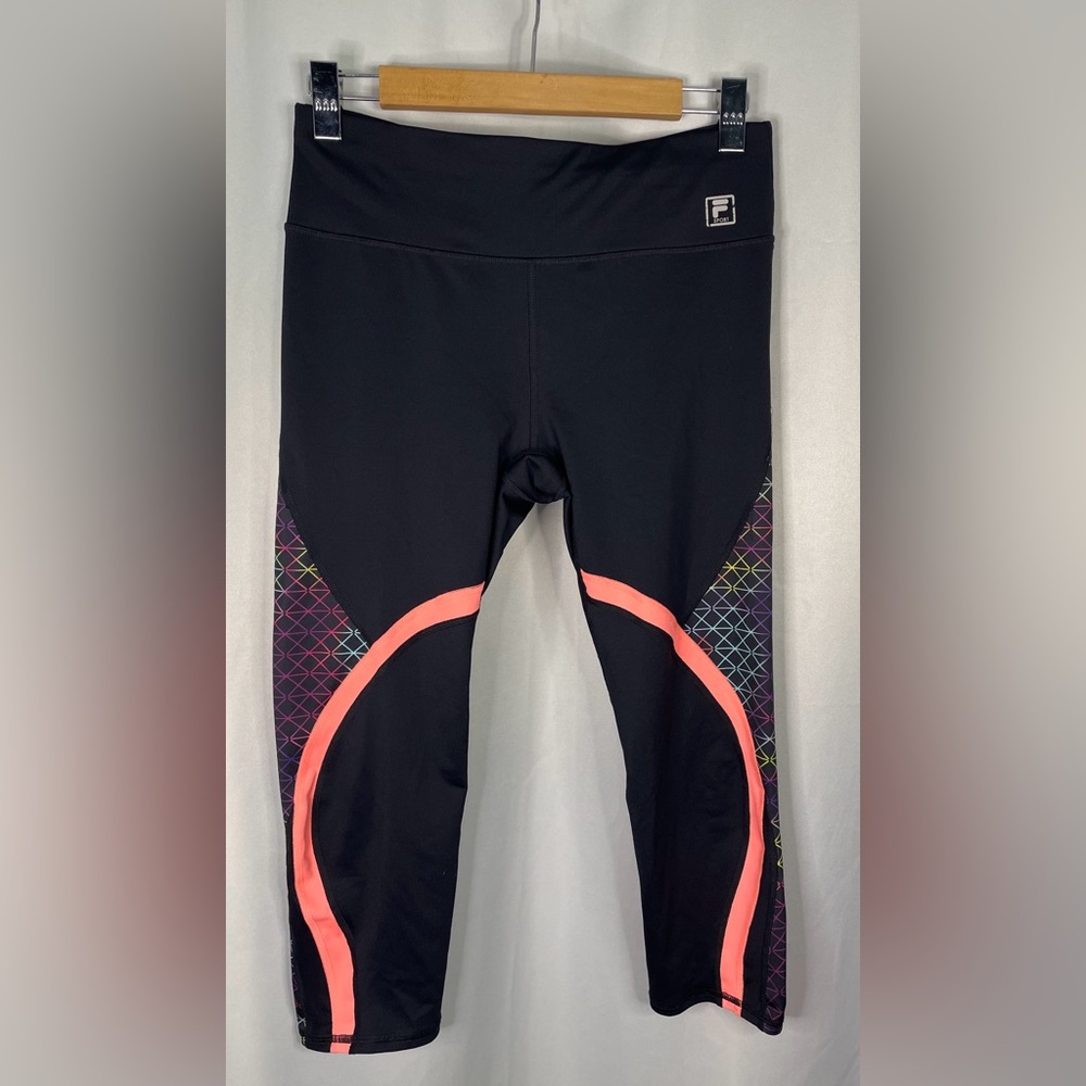 Fila Sport Athletic Wear Cropped Leggings - Picture 1 of 5